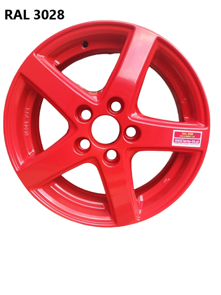RAL 3028 Farba Proszkowa Poliestrowa Kolor Czerwony Czysty Gładki ...