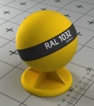 RAL 1032 Polyester Powder Paint Color Yellow Dark Lemon Matt P/S4/U/1032/7-226 Minimum 20 kg