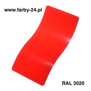 RAL 3020 Farba Proszkowa Poliestrowa Kolor Czerwony Gładki Połysk  PE58AT3020189GLX 