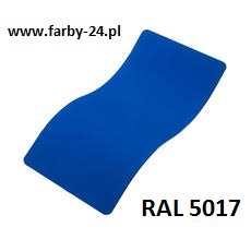 RAL 5017 Farba Proszkowa Poliestrowa Kolor Niebieski Morski Gładki Połysk P/S1/U/5017/7-401 Minimum 20 kg