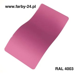 RAL 4003 Farba Proszkowa Poliestrowa Kolor Różowy Intensywny Gładki Mat P/S4/U/4003/G-027 Minimum 20 kg