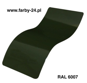 RAL 6007 Farba Proszkowa Poliestrowa Kolor Oliwkowy Ciemny Gładki Mat P/S4/U/6007/G-058 Minimum 20 kg