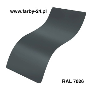 RAL 7026 Farba Proszkowa Poliestrowa Kolor Szary Granitowy Gładki Mat P/S4/U/7026/G-085 Minimum 20 kg