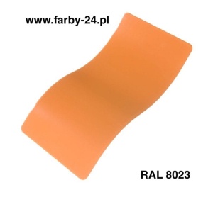 RAL 8023 Farba Proszkowa Poliestrowa Kolor Brązowo-Pomarańczowy Gładki Mat P/S4/U/8023/G-098 Minimum 20 kg