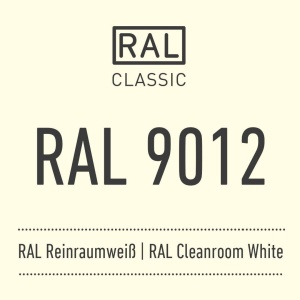 RAL 9012 Farba Proszkowa Poliestrowa Kolor Biały Czysty Pokój Gładki Mat P/S3/U/9012/B-458