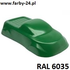 RAL 6035 Farba Proszkowa Poliestrowa Kolor Zielony Perłowy Gładki Połysk P/S2/U/0768/3-439
