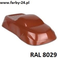 RAL 8029 Farba Proszkowa Poliestrowa Kolor Miedziany Perłowy Gładki Połysk P/S1/U/8029/4-130