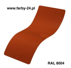 RAL 8004 Farba Proszkowa Poliestrowa Kolor Brązowy Miedziany Gruba Struktura Półpołysk P/S4/U/8004/4-136