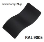 RAL 9005 Farba Proszkowa Poliestrowa Kolor Czarny Gładki Półmat PE54AT9005105CSX 