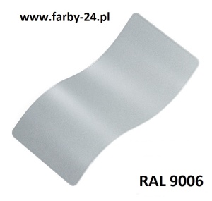 RAL 9006 Farba Proszkowa Poliestrowa Kolor Białe Aluminium Metalik Gładki Mat P/S4/C/9006/2-269 