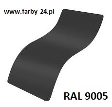RAL 9005 Farba Proszkowa Poliestrowa Kolor Czarny Gładki Mat PE55AT9005103CMX 